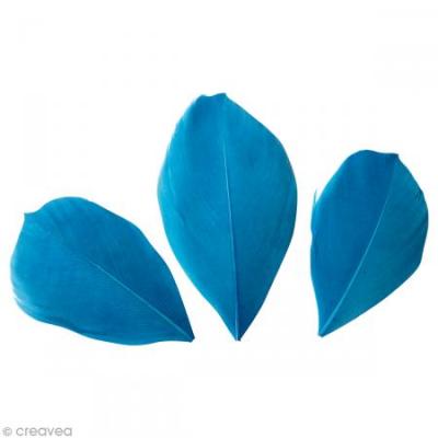 GRAINE CREATIVE Plumes Coup&eacute;es Bleu turquoise - 6 cm - 3 gr - Graine Cr&eacute;ative - couleur variant