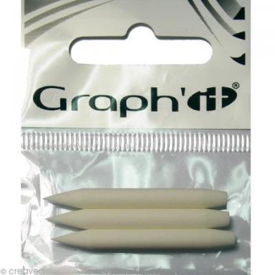 GRAPH IT Pointe marqueur brush pour feutre Graph'it - 3 pi&egrave;ces - Graph'it - couleur variant