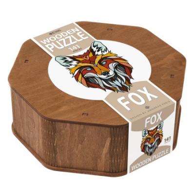 GRAINE CREATIVE Puzzle en bois - Renard - 40 x 28 cm - 141 pcs - EWA - couleur variant