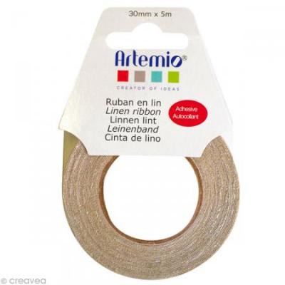 ARTEMIO  13080013 Ruban Autocollant lin Multicolore 30mm x 5m