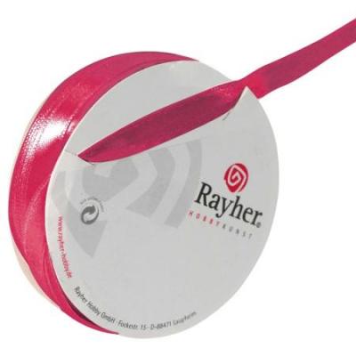 RAYHER  5521433 Ruban en satin, 10 mm, SB de rouleau de 10 m, rose