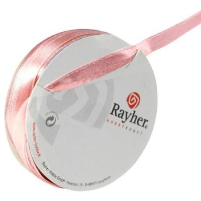 Ruban en satin 10 mm rose x 10 m - Rayher - couleur variant