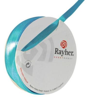 RAYHER Ruban Satin, 7 Mm, 10m Turquoi Ruban Satin, 7 Mm, 10m Turquoise