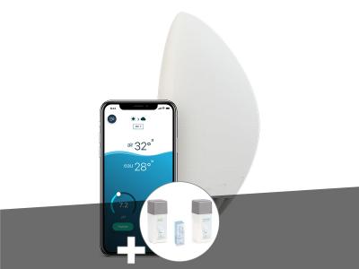 FLIPR Analyseur de piscine et spa connect&eacute;  AnalysR + Kit de d&eacute;marrage au brome - 