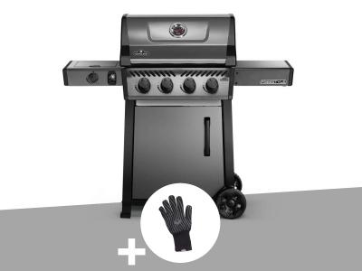 NAPOLEON Barbecue &agrave;  gaz  Freestyle F425SIB - 4 b&ucirc;leurs + Sizzle Zone + Gant anti-chaleur