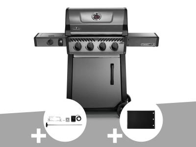 NAPOLEON Barbecue &agrave; gaz  Freestyle F425SIB - 4 br&icirc;leurs + Sizzle Zone + Kit r&ocirc;tissoire + Plancha