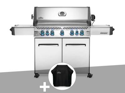 NAPOLEON Barbecue &agrave; gaz  Prestige 665 inox + Housse de protection 