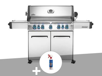 NAPOLEON Barbecue &agrave; gaz  Prestige 665 inox + Nettoyant grill 3 en 1 