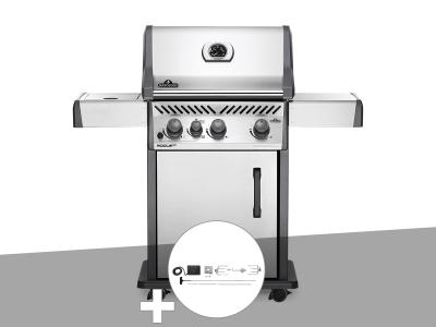 NAPOLEON Barbecue &agrave; gaz  Rogue XT 425 gris + R&ocirc;tissoire 