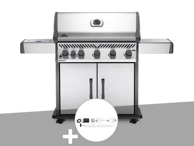 NAPOLEON Barbecue &agrave; gaz  Rogue XT 625 SIB + R&ocirc;tissoire 