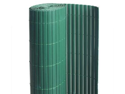 JARDIDECO Canisse PVC double face Vert 6 m - 2 rouleaux de 3 x 1,50 m -