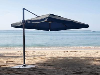  Parasol excentr&eacute; carr&eacute; TRINIDAD 3 x 3 m Multipositions. Anthracite