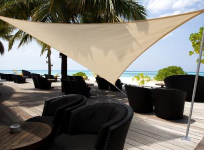 JARDILINE Voile d'ombrage triangulaire 5 x 5 x 5 m - austral - sable - 