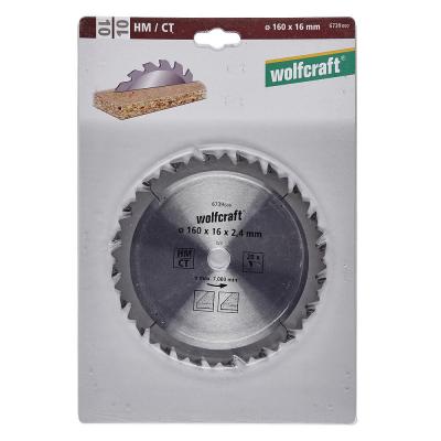 WOLFCRAFT  lame scie circulaire ct 20 dents - &oslash;160x16 mm