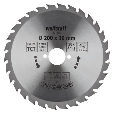 WOLFCRAFT 1Lame scie circ. CT 30dts D200x30mm 