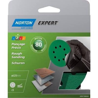 NORTON  - Triangle perfor&eacute; autoagrippant grain 95 - lot de 5
