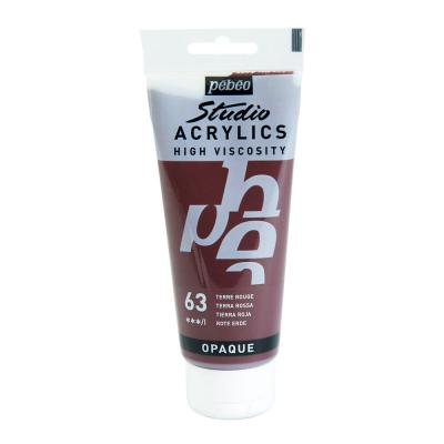 PEBEO P&eacute;b&eacute;o Peinture Studio Acrylique Tube Terre Rouge 100 Ml