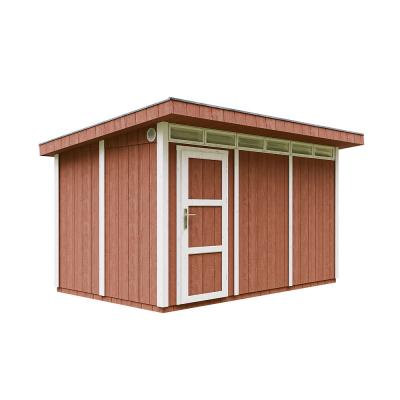TIMBELA Abri de Jardin Qualit&eacute; Premium 9m&sup2; - L412xL279cm - Kit tout compris avec sol, tuiles bitumineuses, set de peinture-Construction de Panneaux LP Smartside- Cabane de Jardin  M904