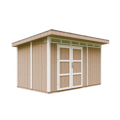 TIMBELA Abri de Jardin Qualit&eacute; Premium 9m&sup2; - L412xL279cm - Kit tout compris avec sol, tuiles bitumineuses, set de peinture-Construction de Panneaux LP Smartside- Cabane de Jardin  M904A
