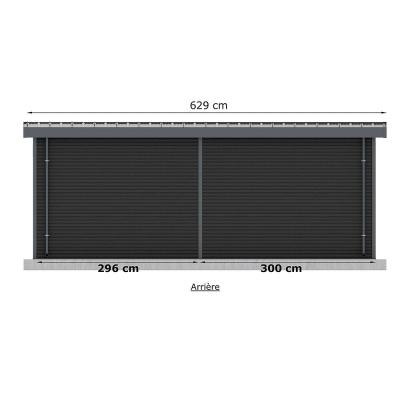 BARAC Abri de jardin en bois composite Onyx 63 18m&sup2; 