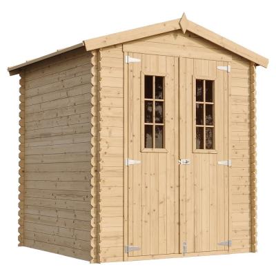 TIMBELA Abri de jardin en bois - Stockage ext&eacute;rieur I186xL196xH218 cm/ 2,82 m2 -  M320C 