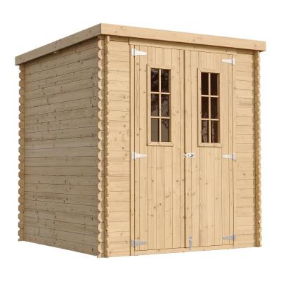 TIMBELA  m309c abri de jardin en bois - l204xl204xh200 cm3.53 m2