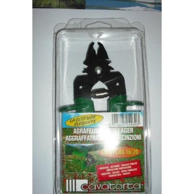 CAVATORTA Agrafeuse manuel vert pour grillage 16/20 cm