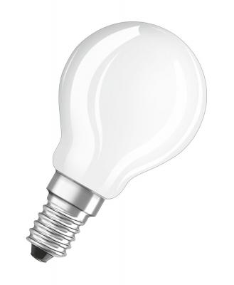 OSRAM Ampoule LED retrofit sph&eacute;rique 3W d&eacute;polie Lumi&egrave;re blanc chaud 