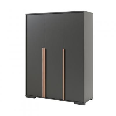 Vipack london armoire 3 portes anthracite LDKL1380