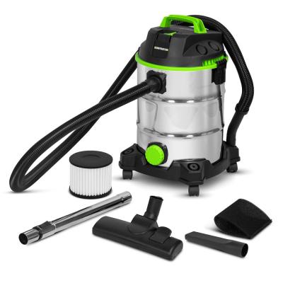 CONSTRUCTOR Aspirateur eau et poussi&egrave;res 1400W - 30L inox - 18 Kpa avec soufflerie et bouchon de vidange