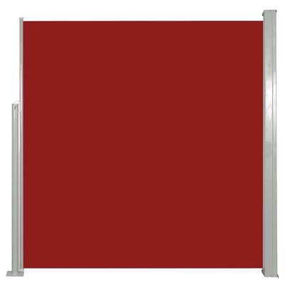 HELLOSHOP26 Auvent lat&eacute;ral r&eacute;tractable 140 x 300 cm - Rouge