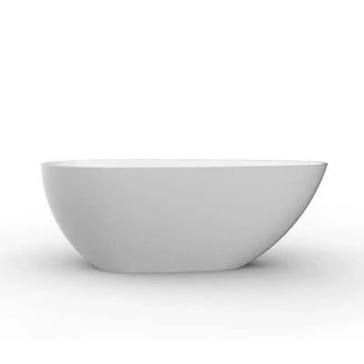 Stano. - Baignoire &icirc;lot design en solid surface ovale helsinki 170 cm