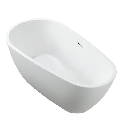 Baignoire &icirc;lot design ovale PHOENIX blanche 150 cm