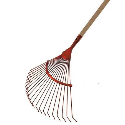 MERMIER 1889 Balai &agrave; gazon ESSENTIEL 22 dents &agrave; fil rond en acier emmanch&eacute;e bois pomme 110cm - - 985116