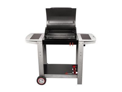 SOMAGIC Barbecue &agrave; charbon Indiana + Gant + Malette 8 accessoires - Noir