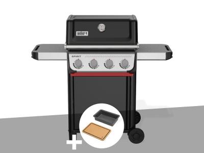 WEBER  - Barbecue &agrave; gaz Spirit E-410 + Bac et planche &agrave; d&eacute;couper Works