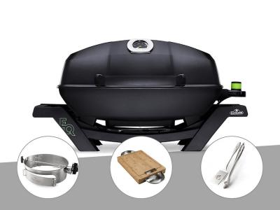 NAPOLEON Barbecue &eacute;lectrique travel q pro285e + r&ocirc;tissoire + planche &agrave; d&eacute;couper + ensembl
