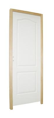 Bloc-porte postforme 2 panneaux avec poussant droit - 204x83cm 