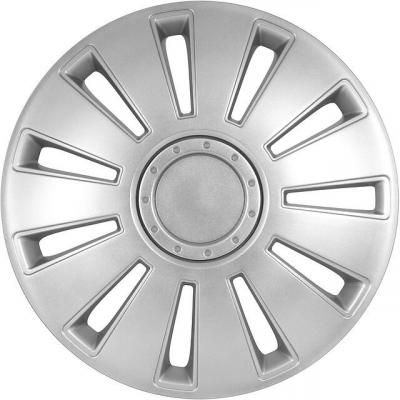 POLAIRE Bo&icirc;te de 4 enjoliveurs SILVERSTONE Silver ABS 15''  RA15-ASYB