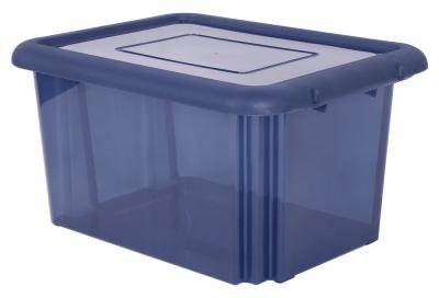 EDA Boite Funnybox 55l Av Couv Bleu Profond Acidule Ref 10748ba Pf Sx10