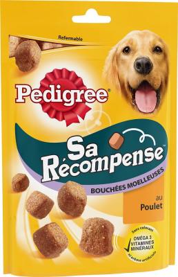PEDIGREE Bouch&eacute;es moelleuses pour chien  Sa R&eacute;compense au poulet 130 gr 