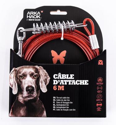 MARTIN SELLIER cable attache pour chien longueur 6 m 