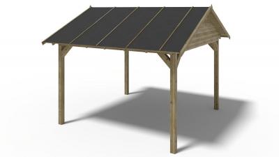 ALTANKA carport 4,04x4,17 m - trait&eacute; 