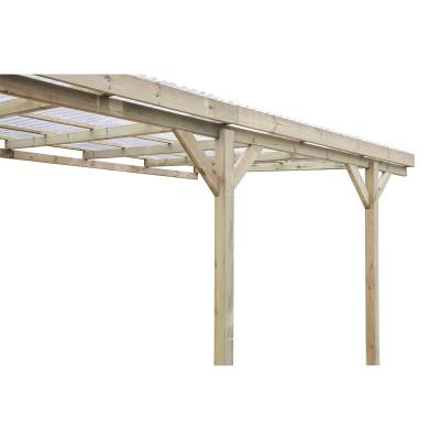 ALTANKA Carport, abri de voiture 3x5,24 m - 15 m2 - couverture PVC&nbsp;