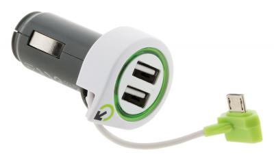 SECOMP Chargeur de voiture avec c&acirc;ble et prise Micro