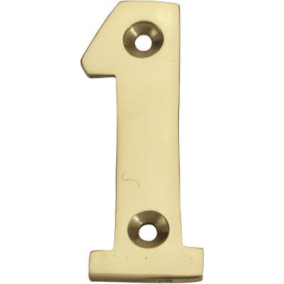 CENTRALE BRICO Novap - Chiffre laiton Numero 1 - Hauteur 51 Mm