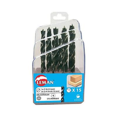 LEMAN Coffret 15 Forets Helicoidaux Bois 