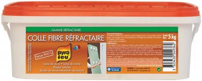 PYROFEU Colle fibre refractaire seau de 5 kg 