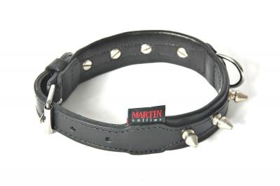 MARTIN SELLIER Collier cuir cloute 55-75 cuir vachette 
