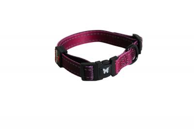 MARTIN SELLIER Collier pour chien Reflex - Bordeaux - L35-45cm